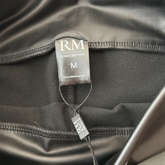 NWT High Rise Faux Leather Leggings - Picture 6 of 6